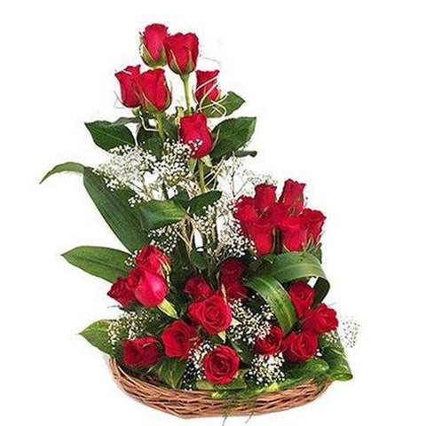 Roses with Basket