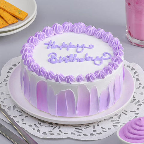 Vanilla Birthday Cream Cake