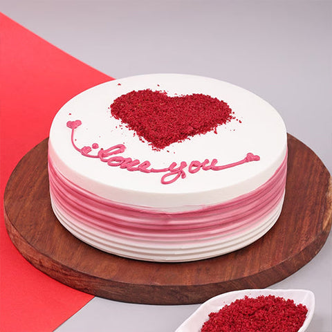 Expression Of Love Red Velvet Cake
